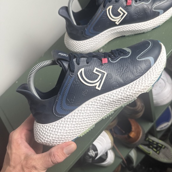 G/Fore MG4X2 Debossed Skull Women's Golf Shoes Size 9 Twilight Blue Waterproof - Picture 2 of 11